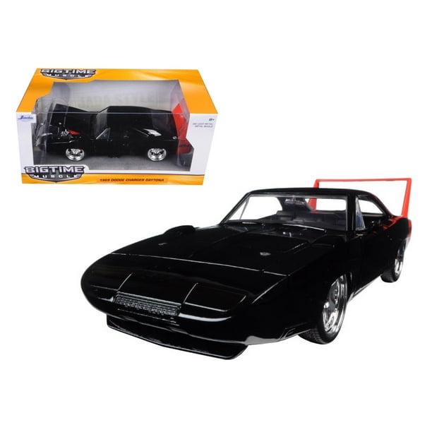 JADA 1969 DODGE CHARGER DAYTONA BLACK 1/24 DIECAST MODEL CAR 97681 JADA 1969 DODGE CHARGER DAYTONA BLACK 1/24 DIECAST MODEL CAR 97681
